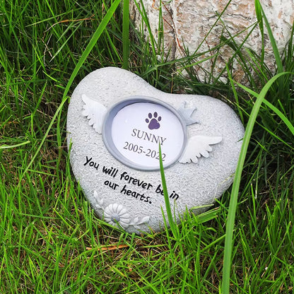 Pet Dog Tombstone Creative Resin Simulation Memorial Stone