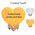 Customized Moon Lamp with Photo Text Heart Shape 3D Printed Moon Night Light