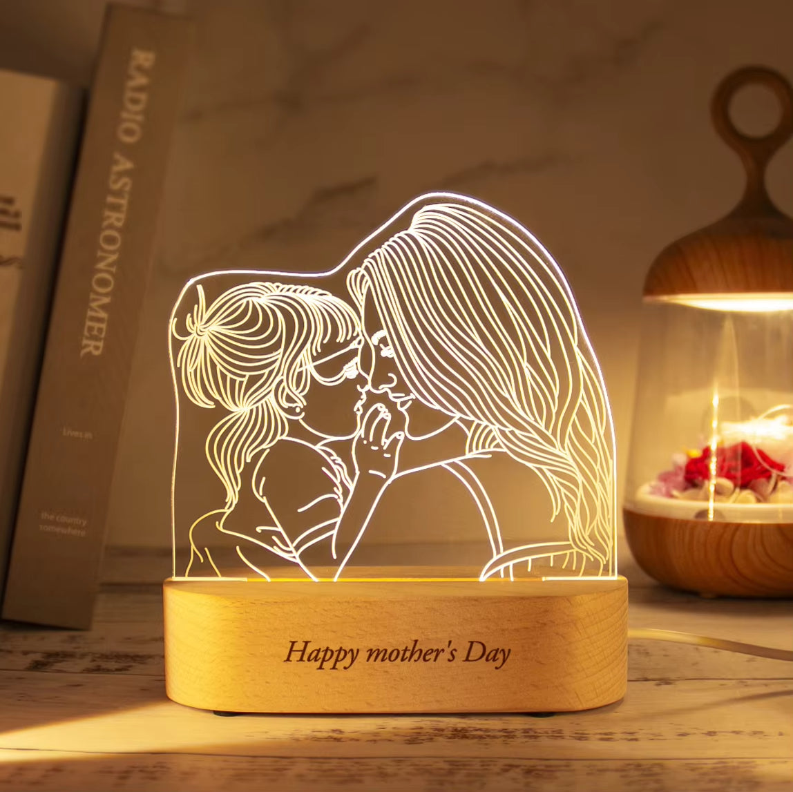 Personalized Acrylic Lamp Customized Photo Text Night Light