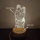 Personalized 3D Night Light USB Wooden Base DIY Acrylic Lamp