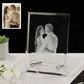 Custom Crystal Photo Frame Personalized Engraving Customized Home Deco