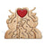 Personalized Wooden Elephant Puzzle Family Wood Animal Sculpture Puzzle