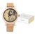 Ultra-High Precision Laser Photo Wood Watch Genuine Leather Strap Customize Unique Christmas Gift