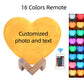 Customized Moon Lamp with Photo Text Heart Shape 3D Printed Moon Night Light
