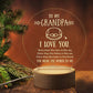 3D Night Light USB Wooden Base Decoration Maison Acrylic LED Lamp
