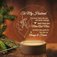 3D Night Light USB Wooden Base Decoration Maison Acrylic LED Lamp