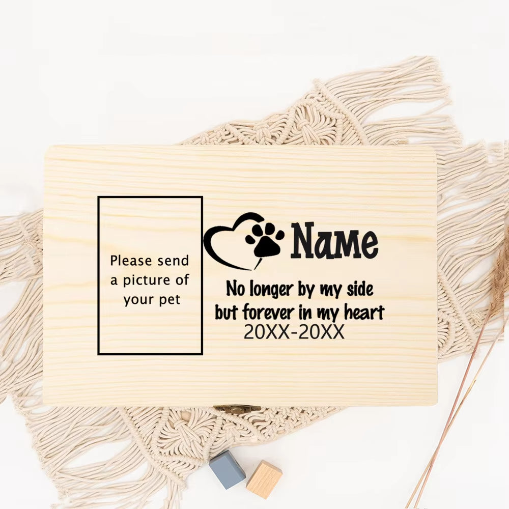 Personalized Pet Urn Customize Name Dog Memory Wood Box