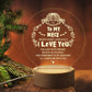 3D Night Light USB Wooden Base Decoration Maison Acrylic LED Lamp