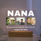 Custom 3D Acrylic Photo Lamp Personalized Led Night Light for Parents
