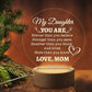 3D Night Light USB Wooden Base Decoration Maison Acrylic LED Lamp