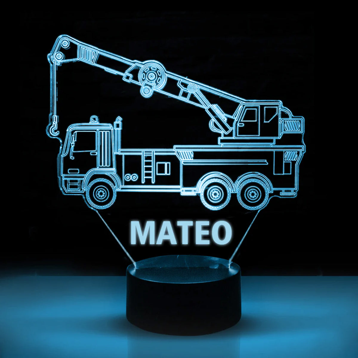 Personalized Car LED USB Night Light Custom Name Acrylic Lamp For Kids