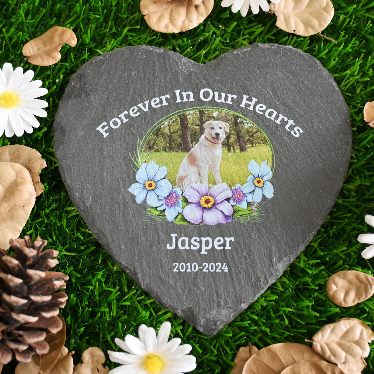 Personalized Pet Memorial Stone with Photo Printing