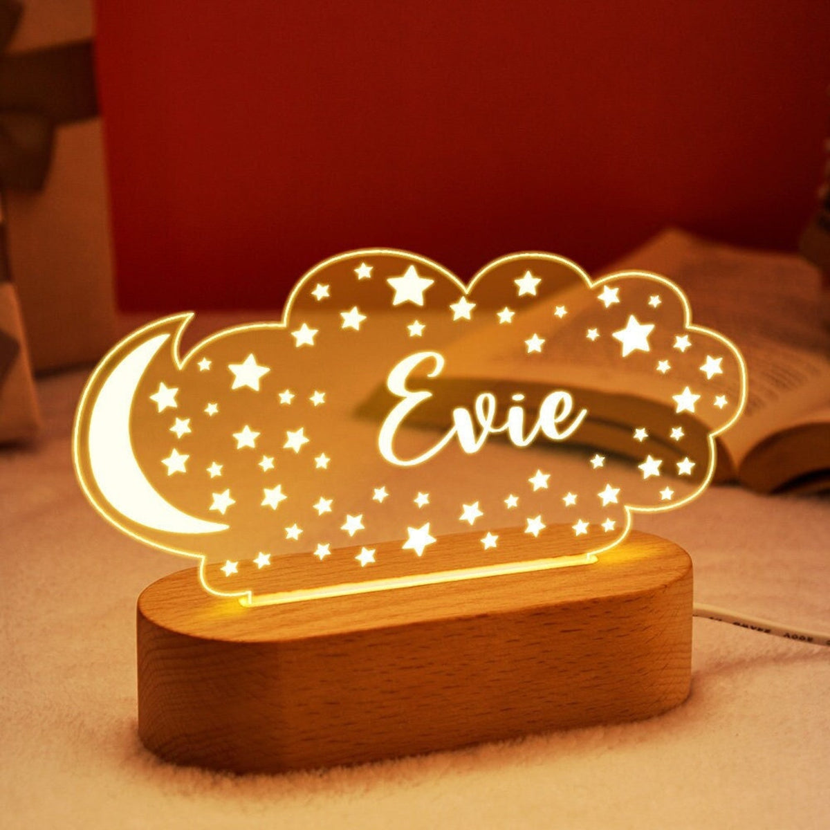 Custom Baby Kids USB Night Light Personalized Children Name Lamp