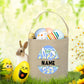 Personalized Easter Basket Bunny with Name Kids Bucket Monogrammed Tote Bag