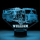 Personalized Car LED USB Night Light Custom Name Acrylic Lamp For Kids
