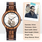 Personalized Photo Watches for Men Women Unique Wooden Wristwatch