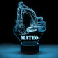Personalized Car LED USB Night Light Custom Name Acrylic Lamp For Kids