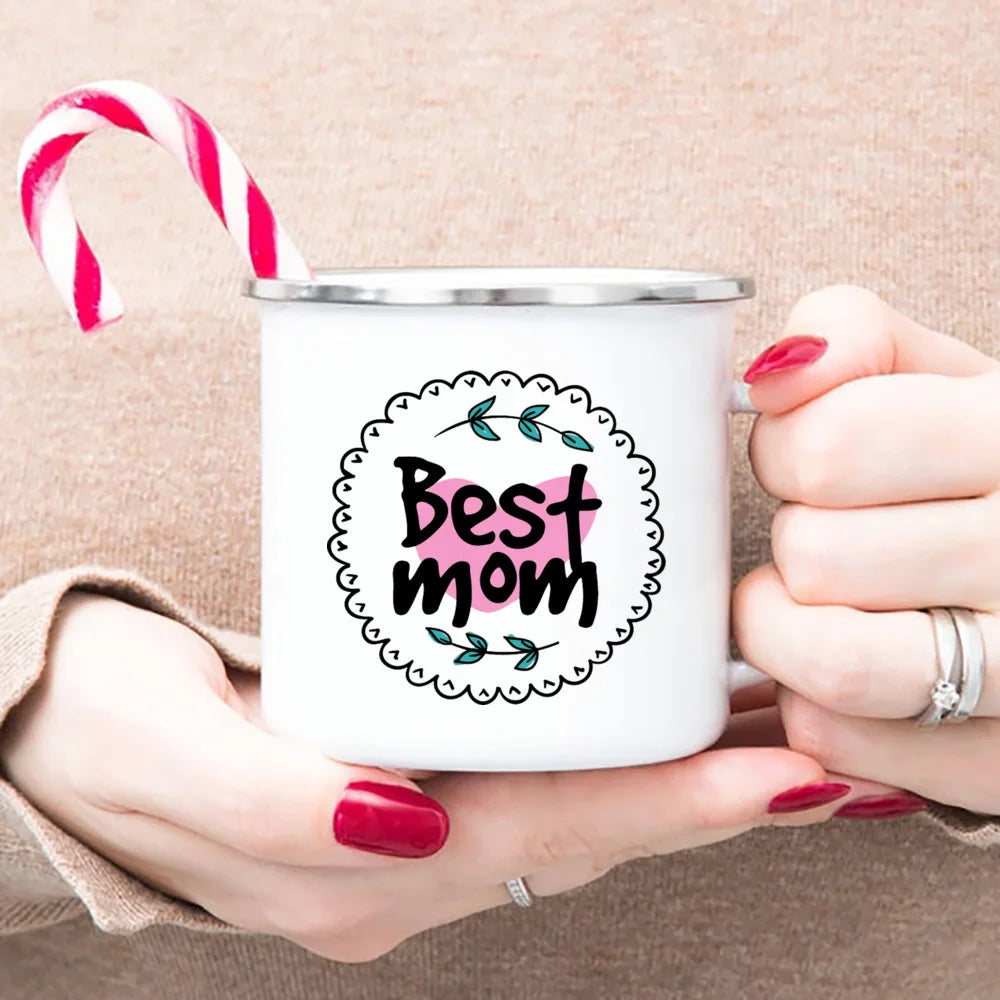 Best Mom Enamel Cups Mommy Birthday Gifts Best Mom Ever Mug Mothers Day Gift