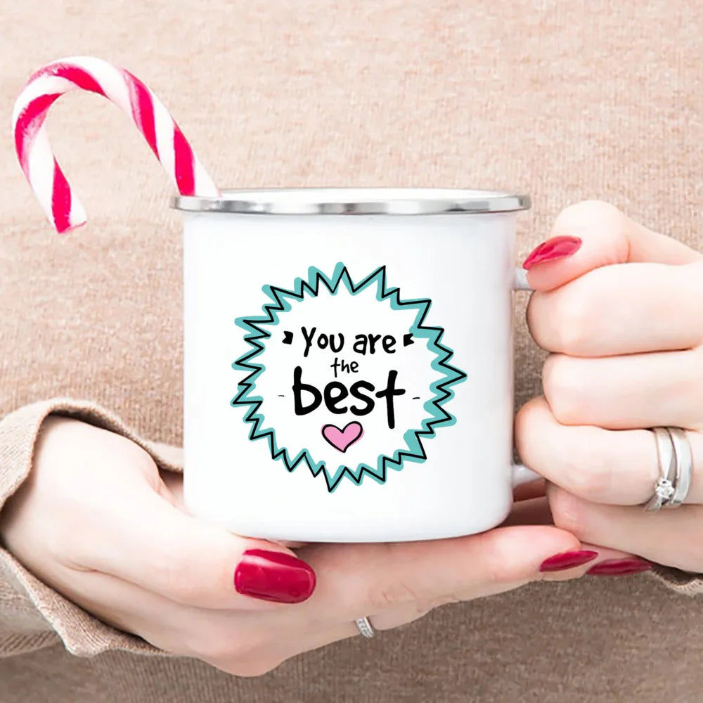 Best Mom Enamel Cups Mommy Birthday Gifts Best Mom Ever Mug Mothers Day Gift