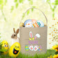 Personalized Easter Basket Bunny with Name Kids Bucket Monogrammed Tote Bag