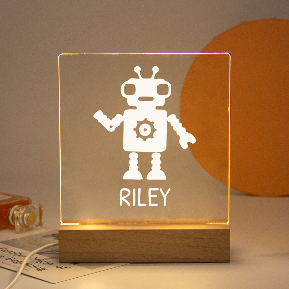 Personalized Nightlight USB LED Customized Name 3D Lamp