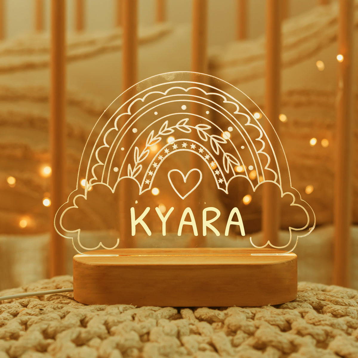 Custom Baby Kids USB Night Light Personalized Children Name Lamp