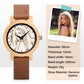 Personalized Photo Watches for Men Women Unique Wooden Wristwatch