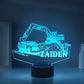 Personalized Car LED USB Night Light Custom Name Acrylic Lamp For Kids