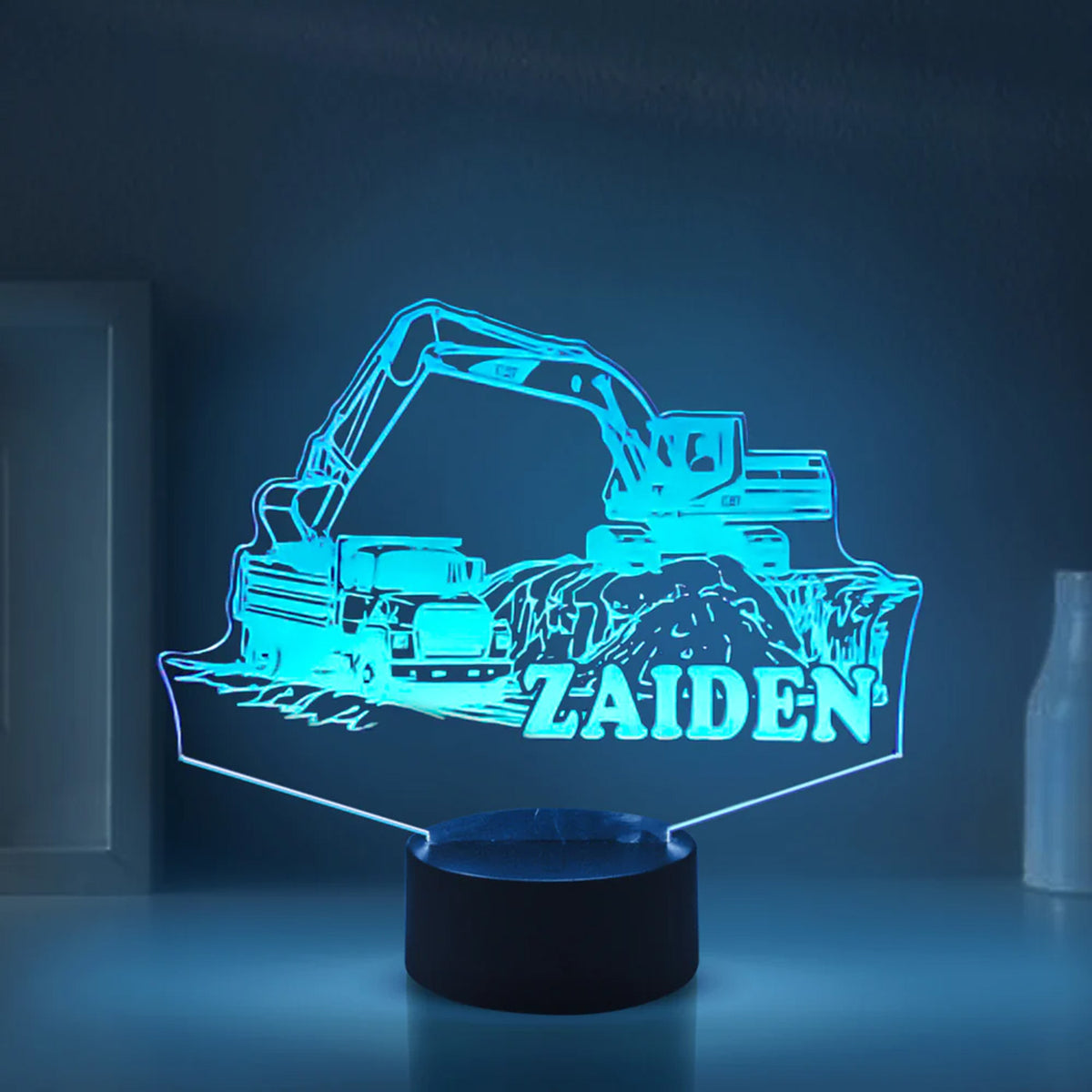Personalized Car LED USB Night Light Custom Name Acrylic Lamp For Kids
