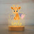 Personalized USB NightLight Custom Name Acrylic Lamp Animal Design