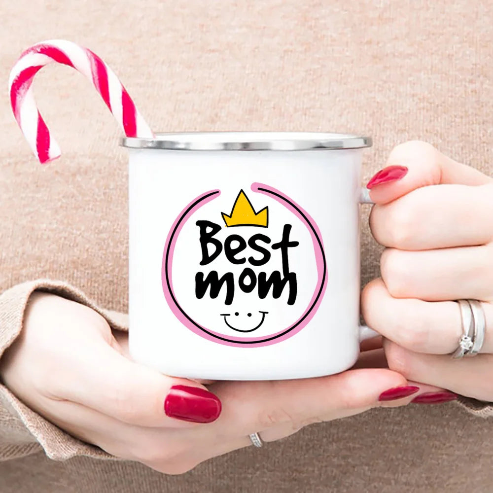 Best Mom Enamel Cups Mommy Birthday Gifts Best Mom Ever Mug Mothers Day Gift