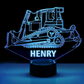 Personalized Car LED USB Night Light Custom Name Acrylic Lamp For Kids