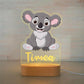 Personalized USB NightLight Custom Name Acrylic Lamp Animal Design