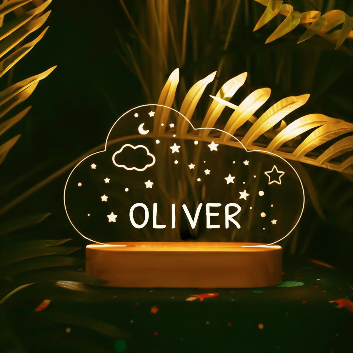 Custom Baby Kids USB Night Light Personalized Children Name Lamp