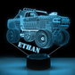 Personalized Car LED USB Night Light Custom Name Acrylic Lamp For Kids