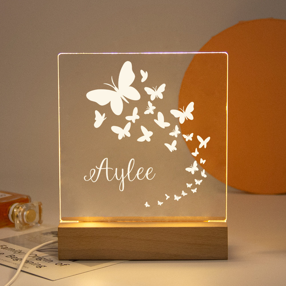 Personalized Nightlight USB LED Customized Name 3D Lamp