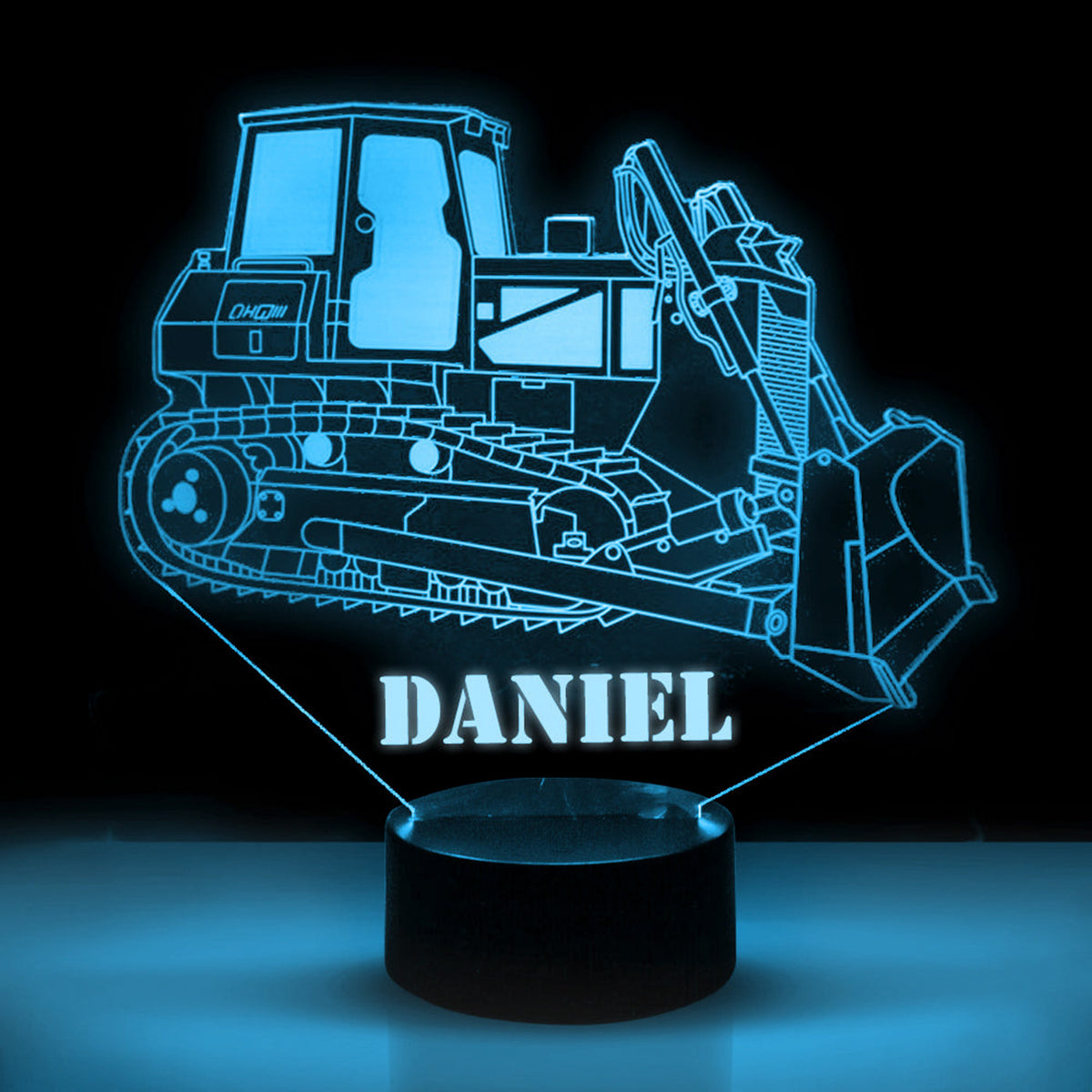 Personalized Car LED USB Night Light Custom Name Acrylic Lamp For Kids
