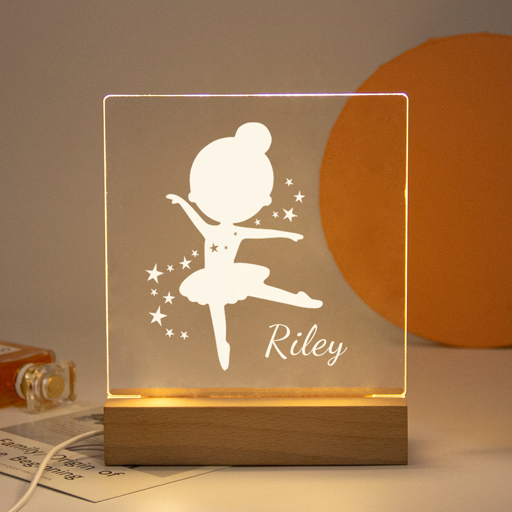Personalized Nightlight USB LED Customized Name 3D Lamp