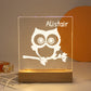 Personalized Nightlight USB LED Customized Name 3D Lamp