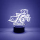Personalized Car LED USB Night Light Custom Name Acrylic Lamp For Kids