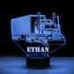 Personalized Car LED USB Night Light Custom Name Acrylic Lamp For Kids