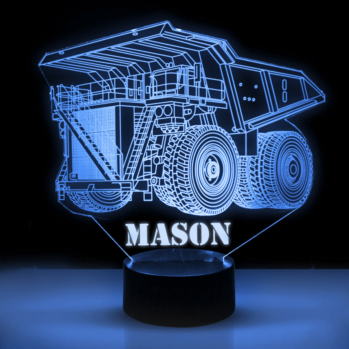 Personalized Car LED USB Night Light Custom Name Acrylic Lamp For Kids