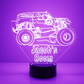 Personalized Car LED USB Night Light Custom Name Acrylic Lamp For Kids