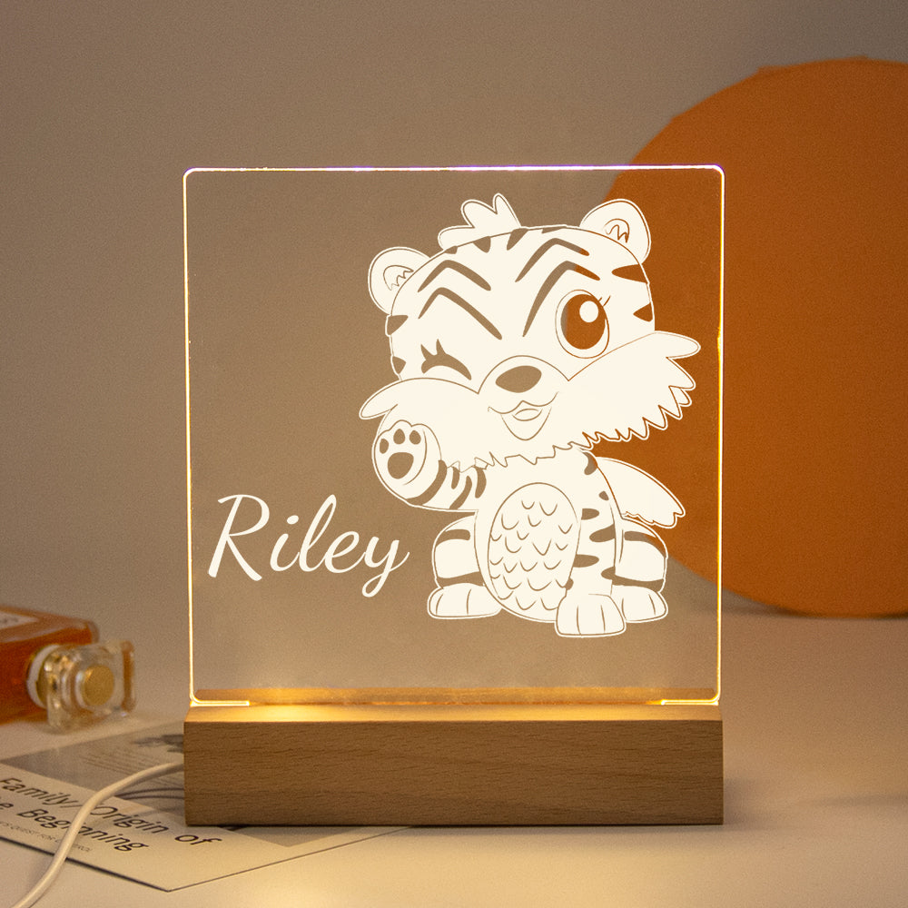 Personalized Nightlight USB LED Customized Name 3D Lamp