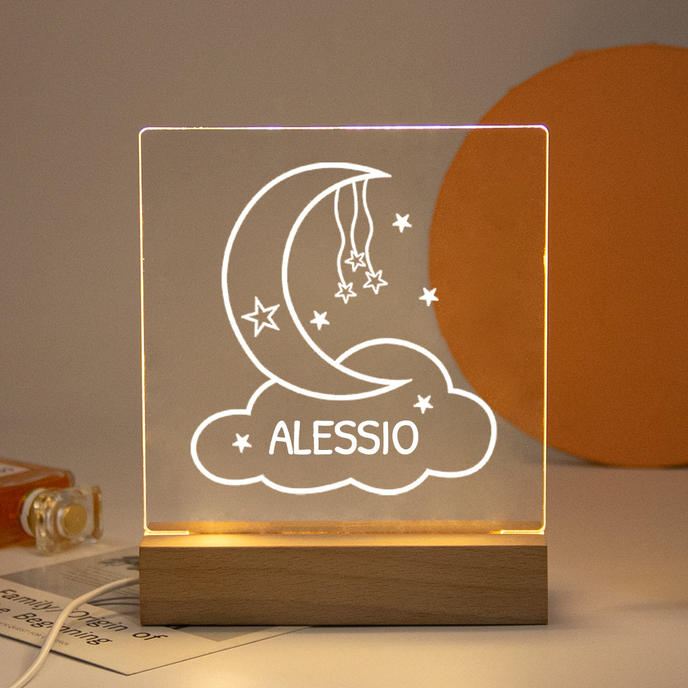 Personalized Nightlight USB LED Customized Name 3D Lamp