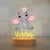 Personalized USB NightLight Custom Name Acrylic Lamp Animal Design