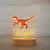 Personalized USB NightLight Custom Name Acrylic Lamp Animal Design
