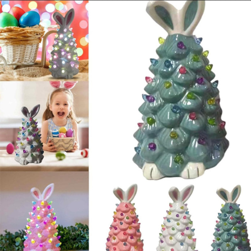 Easter Bunny Night Light 2025 Spring Easter Rabbit Tree Night Light