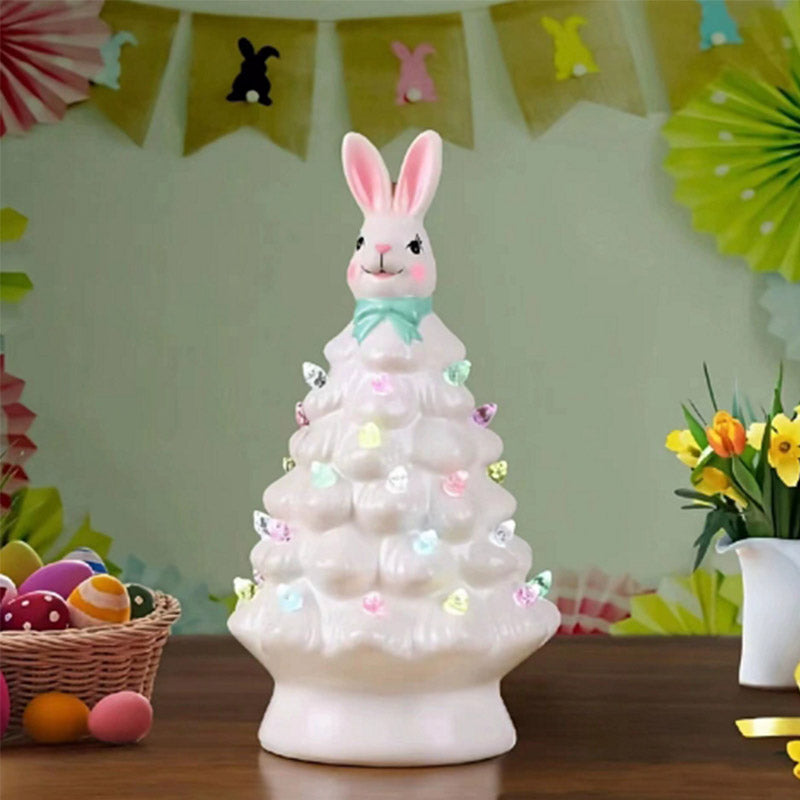 Easter Bunny Night Light 2025 Spring Easter Rabbit Tree Night Light